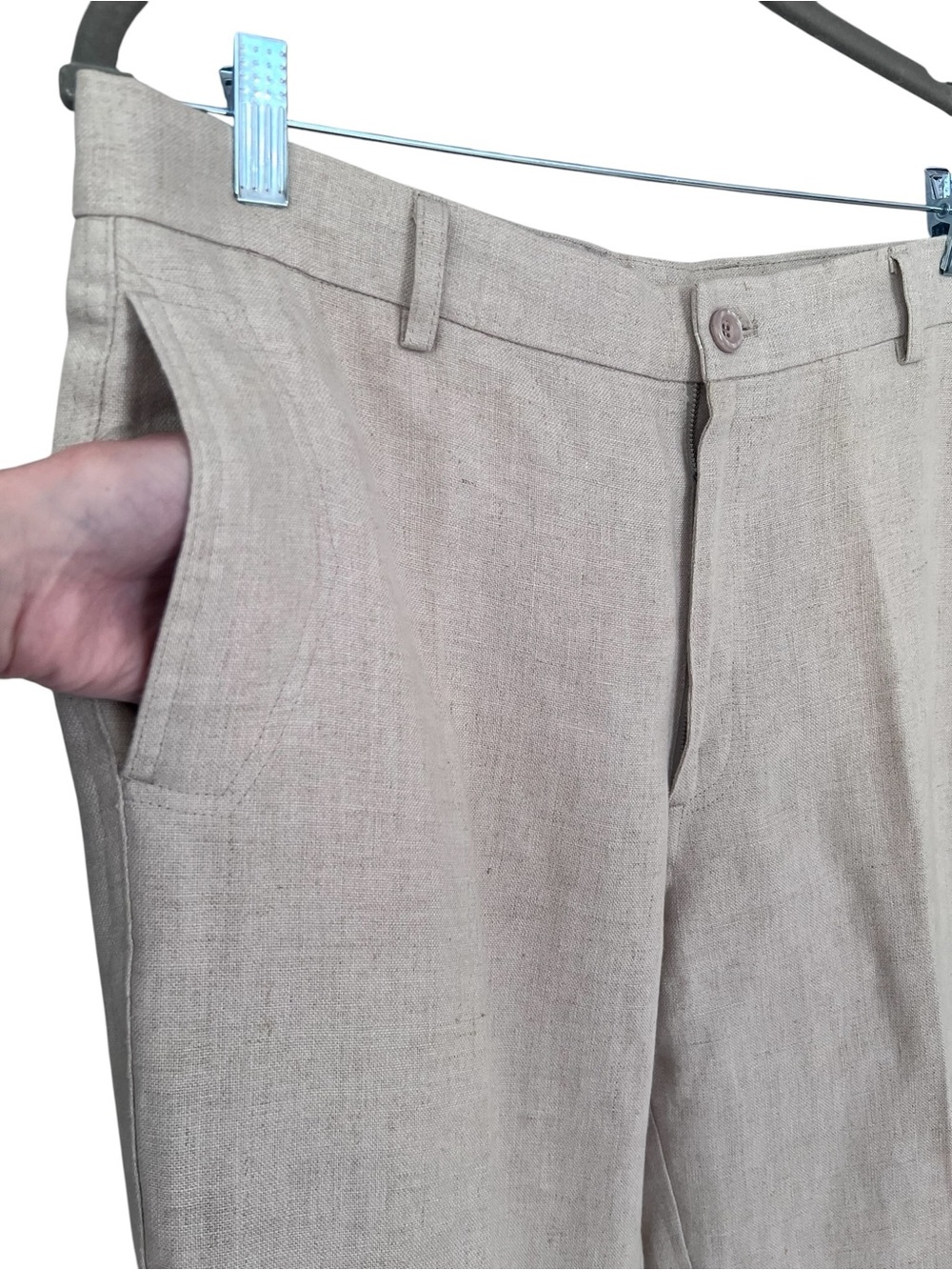 Island Importer Men's Amalfi Linen Pants Beach Wedding Size 34 - Picture 7 of 11